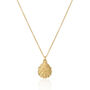 Gaia 18ct Gold Vermeil Oyster Shell And Pearl Necklace, thumbnail 4 of 9
