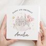 Princess Castle 4th Birthday Card For Girl, thumbnail 1 of 7