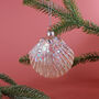 G Decor Stunning Under The Sea Handcrafted Glass Shell Ornament, thumbnail 1 of 3