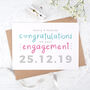 Personalised Engagement Date Card, thumbnail 1 of 5