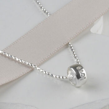 Personalised ‘Good Luck’ Sterling Silver Word Charm Necklace, 5 of 6