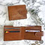 Men's Tan Leather Wallet Rfid Blocking, thumbnail 1 of 3