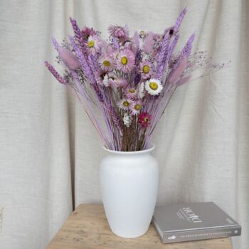 Lilac Dried Flower Arrangement With Daisies, 2 of 4