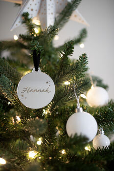 Personalised Star Acrylic Decoration, 2 of 5