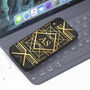 Black And Gold Art Deco iPhone Case Personalised, thumbnail 2 of 2