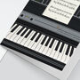 Electric Piano Birthday Card | Sheet Music Card, thumbnail 4 of 6