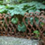 Cast Iron Garden Lawn Edging Border Brown 27.5x14cm, thumbnail 3 of 5