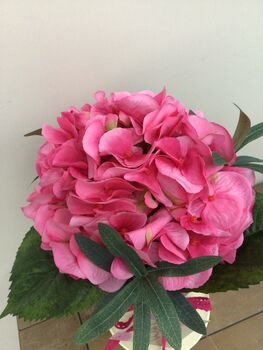 Pink Hydrangea Cream Metal Jug Mothers Day Gift, 3 of 7