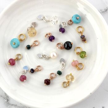 Tree Of Life Necklace Pesonalised With Her Initial And Birthstone Charms, 9 of 11