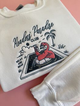 Paradise Readers Book Club Embroidered Sweatshirt, 2 of 4