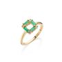 Art Deco Emerald Square Ring, thumbnail 5 of 7