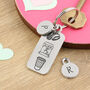 Coffee Lover Gift Pewter Story Keyring, thumbnail 5 of 7