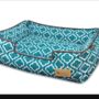 Teal Moorish Design Durable Eco Dog Bed, thumbnail 2 of 3