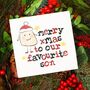 Merry Christmas To My/Our Favourite Son Card, thumbnail 2 of 5