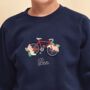 Personalised Bicycle Kids Christmas Jumper, thumbnail 1 of 3