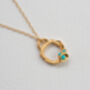 Real Turquoise Gold Vermeil Plated Eternity Necklace, thumbnail 1 of 8