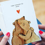 Personalised Bears Valentine's Card, thumbnail 1 of 4