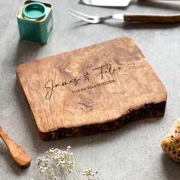 Personalised Wedding Gift Cutting Board, 2 of 4