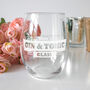 Personalised Any Drink Any Name Stemless Glass, thumbnail 3 of 5