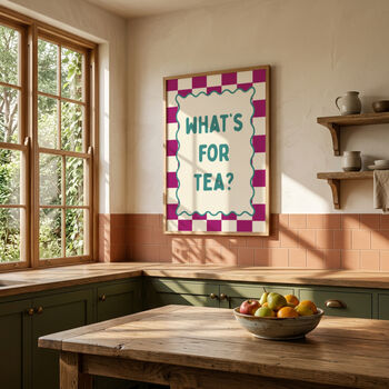 What's For Tea? Kitchen Art Print, 5 of 5