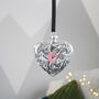 Initial Filled Glass Christmas Bauble, thumbnail 6 of 9