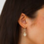 Gold Plated Cosmic Planet And Star Drop Earrings, thumbnail 3 of 8