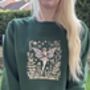Gold Garden Fairy Embroidered Sweatshirt, thumbnail 1 of 6