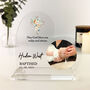 Personalised Baptism Photo Acrylic Plaque Gift, thumbnail 1 of 2