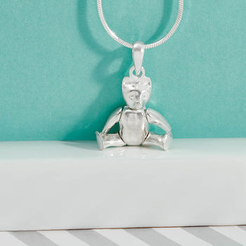 Sterling Silver Christening Teddy Or Rabbit Necklace, 2 of 5