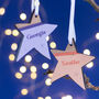 Colouful Star Personalised Christmas Tree Decoration, thumbnail 5 of 5
