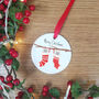 Personalised Stocking Mice Christmas Tree Decoration, thumbnail 3 of 9