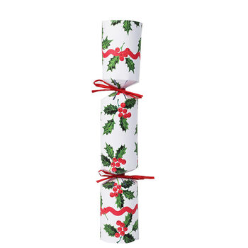 Holly White Christmas Crackers, 12 Cracker Pack, 2 of 2