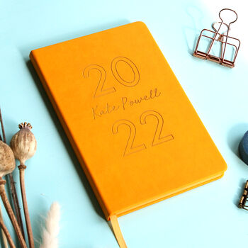 2022 Diary Personalised Luxury Notebook Journal, 9 of 9
