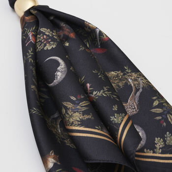 Into The Woods Scarf Bag Charm In Black, 5 of 5
