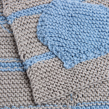 Baby Dinosaur Striped Blanket Easy Knitting Kit, 6 of 8