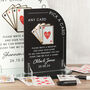 Arch Playing Cards Wedding Guest Book Alternative Sign, thumbnail 5 of 9