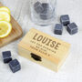 Personalised Any Message Box Of Whisky Stones, thumbnail 2 of 3
