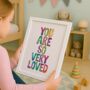 'You Are So Very Loved' Watercolour Typography Print, thumbnail 1 of 5