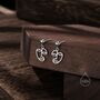 Art Inspired Asymmetric Face Drop Stud Earrings, thumbnail 1 of 11