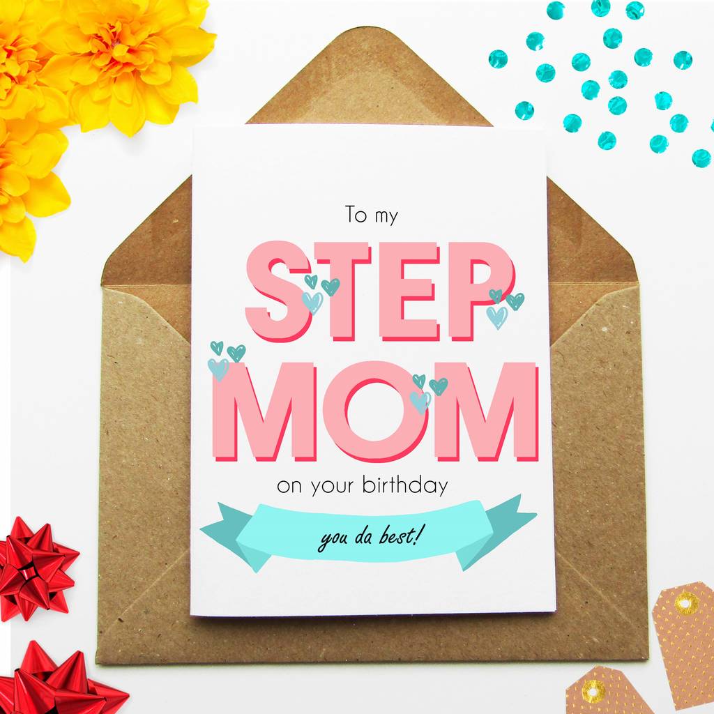 Step Mom Mothers Day Card For Her By Yellow Lemming