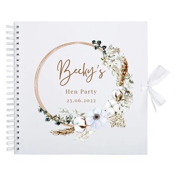 Personalised Hen Party Scrapbook Photo Album, Bridal Shower Scrapbook, 3 of 7