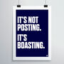Posting Is Boasting Print, thumbnail 3 of 4