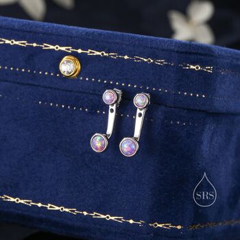 Sterling Silver Purple Opal Ear Jacket, 5 of 10