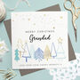 Personalised Grandparent Foiled Christmas Card Blue, thumbnail 1 of 4