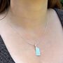 Personalised Rowing Oar Sterling Silver Necklace, thumbnail 4 of 5