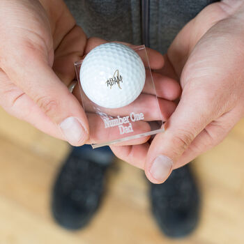 Personalised Golf Ball And Stand Trophy, 4 of 4