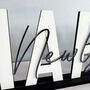 Happy New Year Wood And Mirrored Acrylic Table Sign, thumbnail 2 of 8