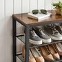 Industrial Shoe Rack Organizer For Entryway Or Bedroom, thumbnail 4 of 6