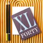 Mini Roman Numerals Forty Card, thumbnail 1 of 5