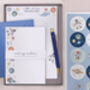 A5 Personalised Children's Stationery Set Gift With Space Design, thumbnail 1 of 9